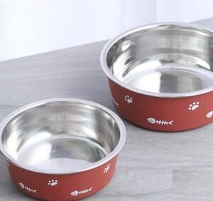 TAZON PETS ACERO INOXIDABLE L ROJO