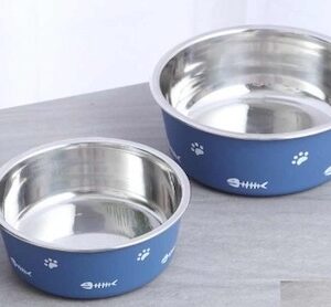 TAZON PETS ACERO INOXIDABLE M AZUL