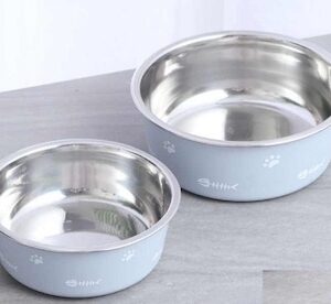 TAZON PETS ACERO INOXIDABLE M GRIS