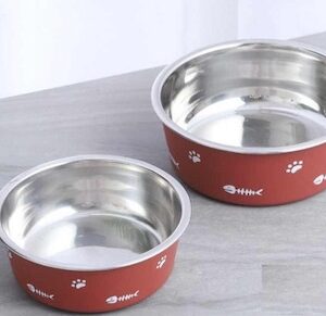 TAZON PETS ACERO INOXIDABLE M ROJO