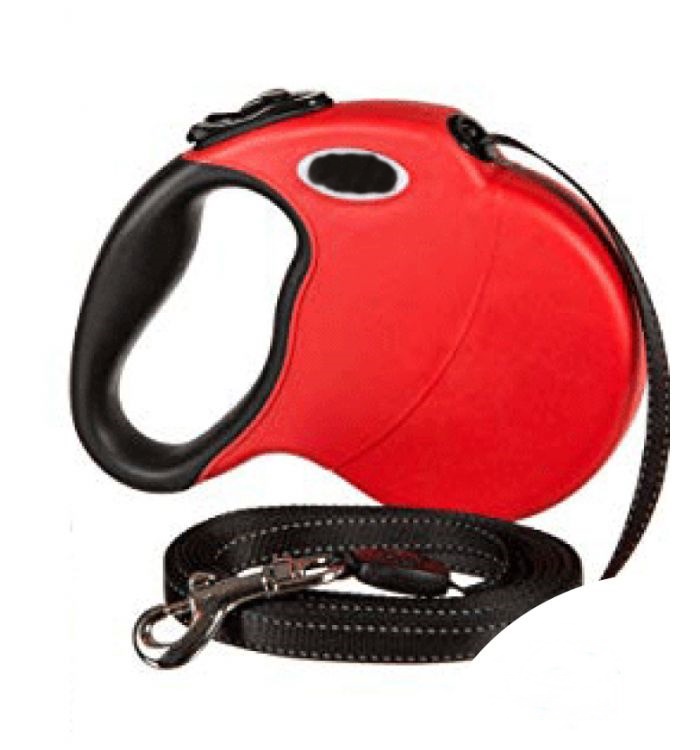 TRAÍLLA RETRACTIL LEAD PET RUN-B talla s ROJO 4 METROS 10 KG