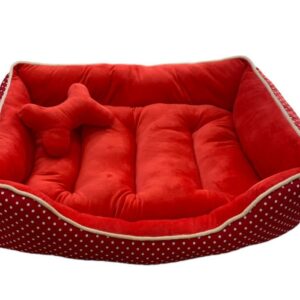 CAMA ROJA CON PUNTOS BLANCOS  L (AGOTADO)