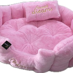 CAMA OVALADA ROSADA SWEET DREAMS TALLA L