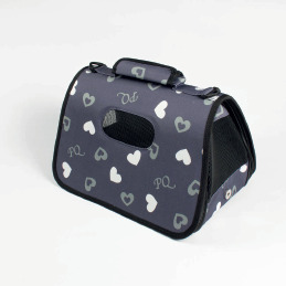 Bolso Transportador BT-P027L-1 Azul Con Corazones