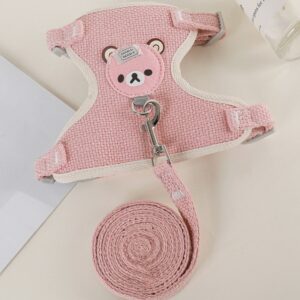 ARNES CHALECO Y TRAÍLLA OSITO PA95 L ROSADO