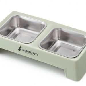 COMEDERO RECTANGULAR DOBLE VERDE PC118 (AGOTADO)