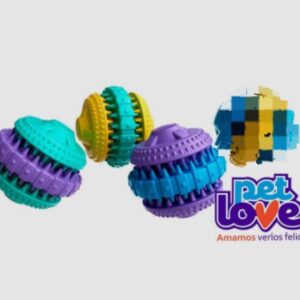 JUGUETE PET LOVE PELOTA CON PUAS