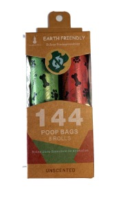 BOLSAS BIODEGRADABLES DISEÑOS X 8 ROLLOS *18 BOLSAS (AGOTADO)