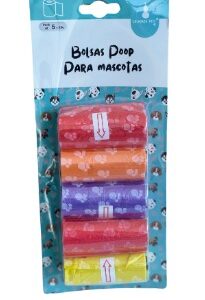 BOLSAS BIODEGRADABLES DISEÑOS X 5 ROLLOS *15 BOLSAS (AGOTADO)