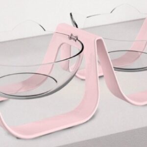 COMEDERO CARA DE GATO ROSADO C