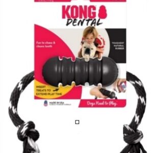 KONG PERRO CAUCHO EXTREME DENTAL CON LAZO MEDIUM EK2 (AGOTADO)