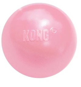 KONG PERRO CAUCHO PUPPY PELOTA MEDIUM ROSADO KPB1