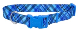 COASTAL PERRO STYLES HUESOS AZUL COLLAR LARGE 1" 6921 PBO26
