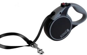 KONG CORREA RETRACTIL TERRAIN MEDIUM NEGRA 30 KG KNG TRN MD BK (AGOTADO)