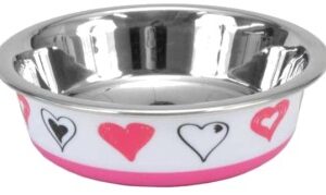 COASTAL MASLOW COMEDERO GATO DESIGN ESTRELLA ROSADO 88440 BW06