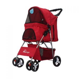 COCHE PARA MASCOTAS ROJO