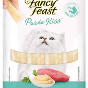 FANCY FEAST PUREE KISS 4 SACHETS CON FILETE DE ATÚN EN SALSA CREMOSA 40 gr