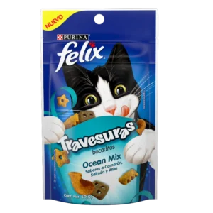 FELIX TRAVESURAS OCEAN MIX SALMÓN Y ATÚN 60g