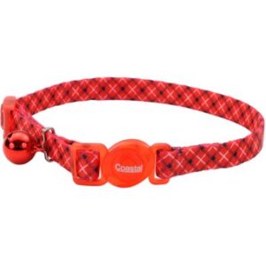 Coastal Collar Gato Fashion Rombos rojo